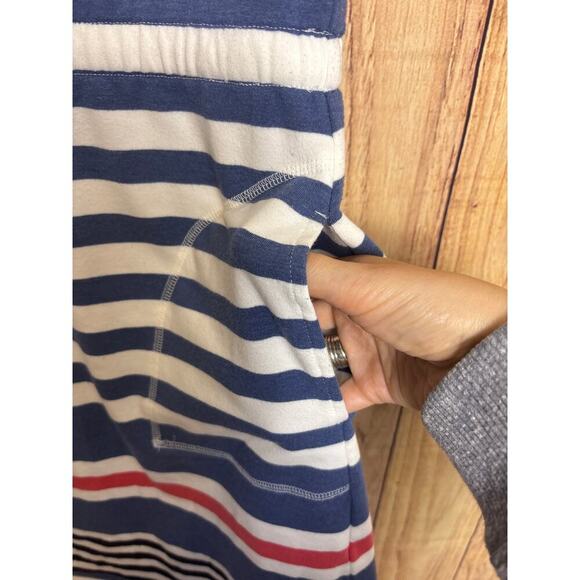 Talbots Striped Cotton Blend Pockets Adjustable Waist Women's Size P - Picture 5 of 8